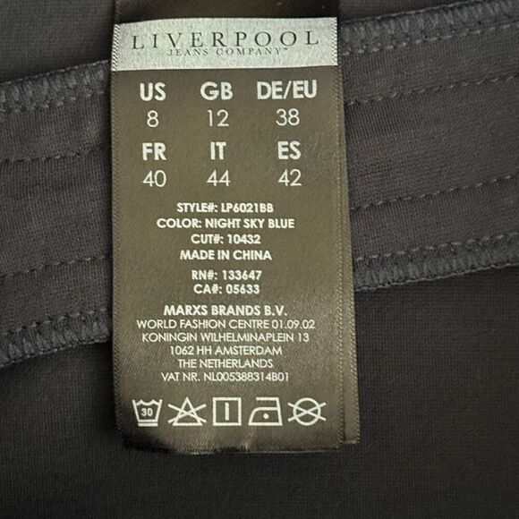 Liverpool Navy Blue Mini Ponte Skirt - US 8P - Picture 8 of 9